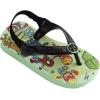 imageHavaianas Baby Marvel Sandals  Baby Water Shoes with Back StrapGreen Garden