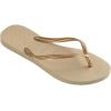 imageHavaianas BabyGirls Slim Flip Flop SandalSand GreyLight Golden