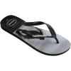 imageHavaianas Mens FlipFlopBlackBlackWhiteWhite