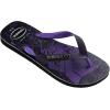 imageHavaianas Mens Top Marvel Black Panther Flip Flop Sandal Black Size 67 Mens