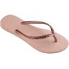 imageHavaianas Slim Glitter II Flip Flop SandalBallet RoseGolden Blush