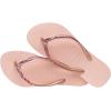 imageHavaianas Slim Glitter II Flip Flop SandalBallet RoseGolden Blush
