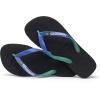 imageHavaianas UnisexChild Kids Slim Fashion SandalBlackBlue Star