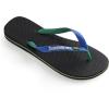 imageHavaianas UnisexChild Kids Slim Fashion SandalBlackBlue Star