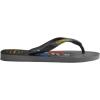 imageHavaianas UnisexChild Mario Bros Sandal WhiteBlack Flip FlopSteel GreyGrey