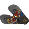 imageHavaianas UnisexChild Mario Bros Sandal WhiteBlack Flip FlopSteel GreyGrey