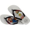 imageHavaianas UnisexChild Mario Bros Sandal WhiteBlack Flip FlopWhiteBlack