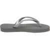 imageHavaianas UnisexChild Slim Flip Flop SandalGreySilver