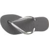 imageHavaianas UnisexChild Slim Flip Flop SandalGreySilver