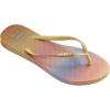 imageHavaianas Women Slim Gradient Sunset Flip Flop  Spring and Summer Pastel Sandals for Women  Lemon Yellow 910W  8M