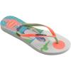 imageHavaianas Women Slim Style Mix Flip Flops  Spring and Summer Neon Sandals for Women  WhiteOrange Cyber 6
