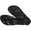 imageHavaianas Womens Flip Flop SandalBlackBlackSilver Metallic