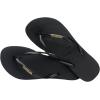 imageHavaianas Womens Flip Flop SandalBlackGold Metallic