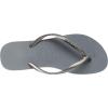 imageHavaianas Womens Flip Flop SandalSteel Grey Rainbow Grey Glitter
