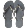 imageHavaianas Womens Flip Flop SandalSteel Grey Rainbow Grey Glitter
