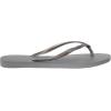 imageHavaianas Womens Flip Flop SandalSteel Grey Rainbow Grey Glitter