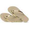 imageHavaianas Womens Flipflop FlipFlopBeigesand GreyLight Golden