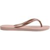 imageHavaianas Womens Slim Crystal Flip FlopsBallet Rose