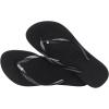 imageHavaianas Womens Slim Crystal Flip FlopsBlack