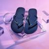 imageHavaianas Womens Slim Crystal Flip FlopsNavy Blue