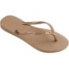 imageHavaianas Womens Slim Crystal Flip FlopsRose Gold