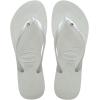 imageHavaianas Womens Slim Crystal Flip FlopsWhite