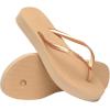 imageHavaianas Womens Slim Flatform Flip Flop SandalGolden