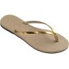 imageHavaianas Womens Slim Princesas Flip FlopGolden Sand Metalic