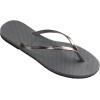 imageHavaianas Womens Slim Princesas Flip FlopGrey SteelMetallic Graphite