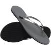imageHavaianas Womens Slim Princesas Flip FlopGrey SteelMetallic Graphite