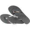 imageHavaianas Womens Slim Princesas Flip FlopGrey SteelMetallic Graphite
