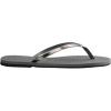 imageHavaianas Womens Slim Princesas Flip FlopGrey SteelMetallic Graphite