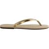 imageHavaianas Womens Slim Princesas Flip FlopSand GreyLight Gold