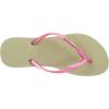 imageHavaianas Womens Slim Season Flip FlopBeige Beige Pink