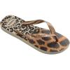 imageHavaianas Womens Slim Season Flip FlopBeige Rose Gold Dark Brown