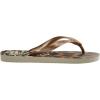 imageHavaianas Womens Slim Season Flip FlopBeige Rose Gold Dark Brown