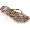 imageHavaianas Womens Slim Season Flip FlopBeige Straw Ocre Metallic