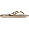imageHavaianas Womens Slim Season Flip FlopBeige Straw Ocre Metallic