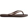 imageHavaianas Womens Slim Season Flip FlopDark Brown Metallic