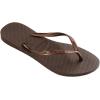 imageHavaianas Womens Slim Season Flip FlopDark Brown Metallic