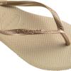 imageHavaianas Womens Slim Season Flip FlopGold SandgreyLightgolden 2719
