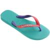 imageHavaianas Womens Slim Season Flip FlopLake Green Flamingo