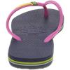 imageHavaianas Womens Slim Season Flip FlopMulticoloured Black