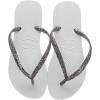 imageHavaianas Womens Slim Season Flip FlopSilver White