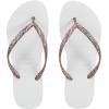imageHavaianas Womens Slim Season Flip FlopSilver White