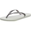 imageHavaianas Womens Slim Season Flip FlopSilver White