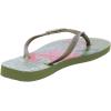 imageHavaianas Womens Slim Tropical Flip Flop SandalCamo Green
