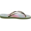 imageHavaianas Womens Slim Tropical Flip Flop SandalCamo Green