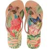 imageHavaianas Womens Slim Tropical Flip Flop SandalMulticoloursalmon Nude