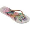imageHavaianas Womens Slim Tropical Flip Flop SandalWhite